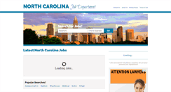 Desktop Screenshot of northcarolinajobdepartment.com