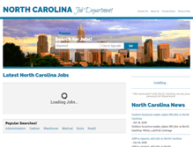 Tablet Screenshot of northcarolinajobdepartment.com